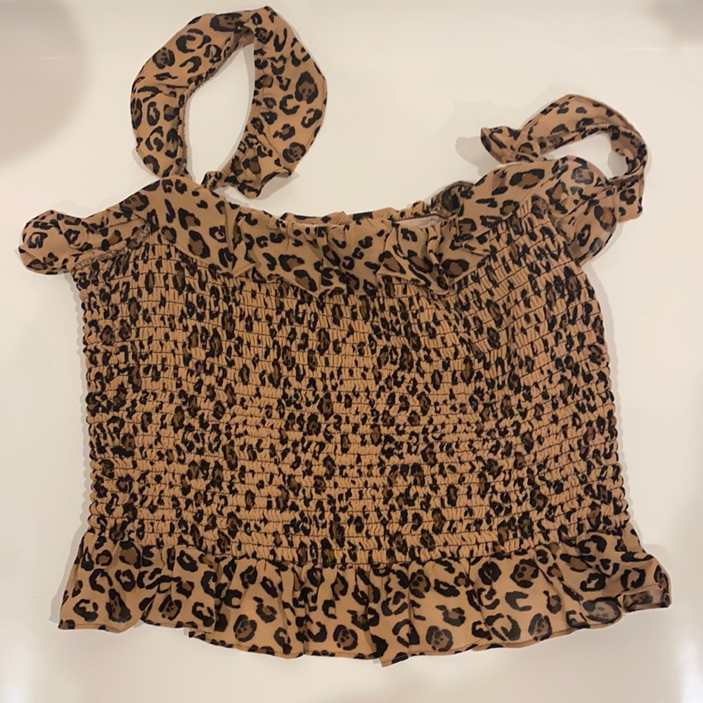 REFORMATION LEOPARD TOP